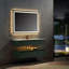  Ensemble de meuble-lavabo double 48 po avec plateau en pierre et lumière DEL moderne 48 po-1940883021