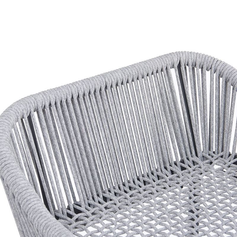 Ensemble de 2 tabourets de bar pour l'extérieur, Gris clair