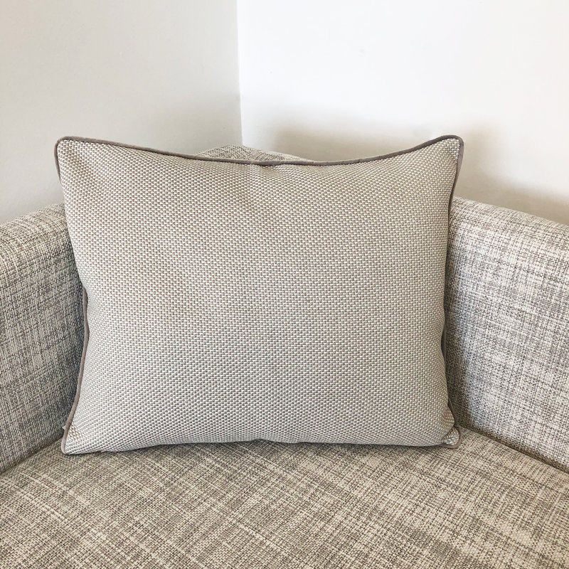 Marino Lumbar Pillow Cover & Insert, Natural