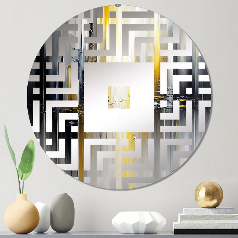 Volla - Miroir mural carré, 31,4 po x 31,4 po