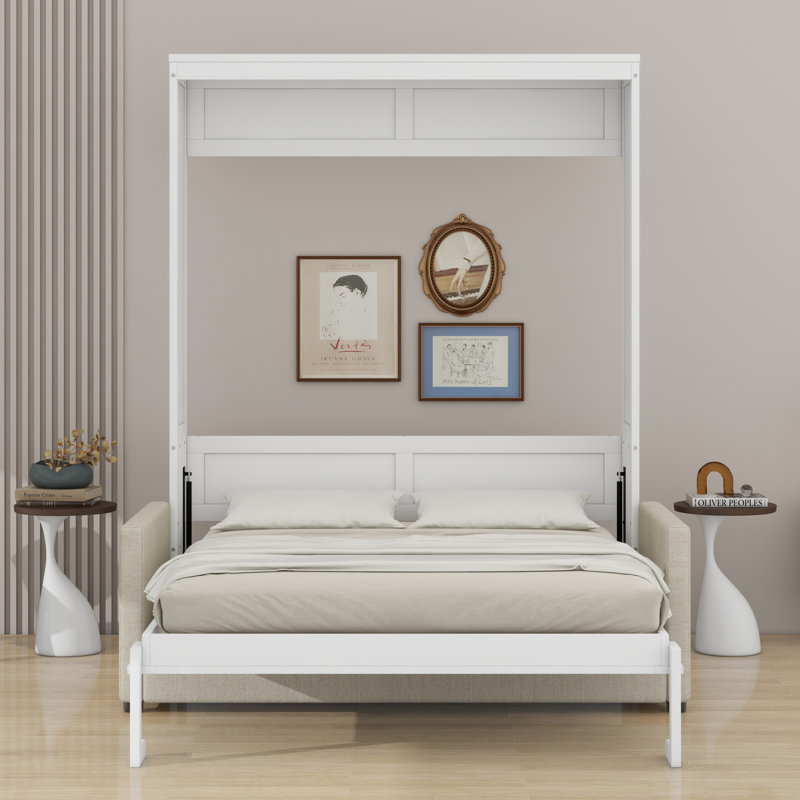 Lit escamotable mural Murphy avec coussin