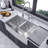 33'' L Double Bowl Stainless Steel Kitchen Sink