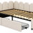 A Twin-Sized Velvet Upholstered Daybed With Two Built-In Drawers-1118434804-1118434805