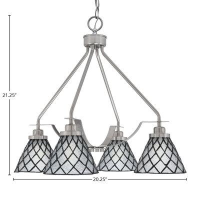 Lustre 4 lumières Odyssey Downlight