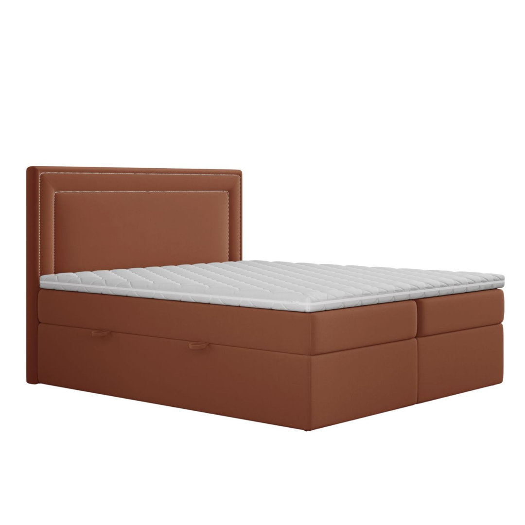 Boxspringbett Boretti mit Topper und Stauraum