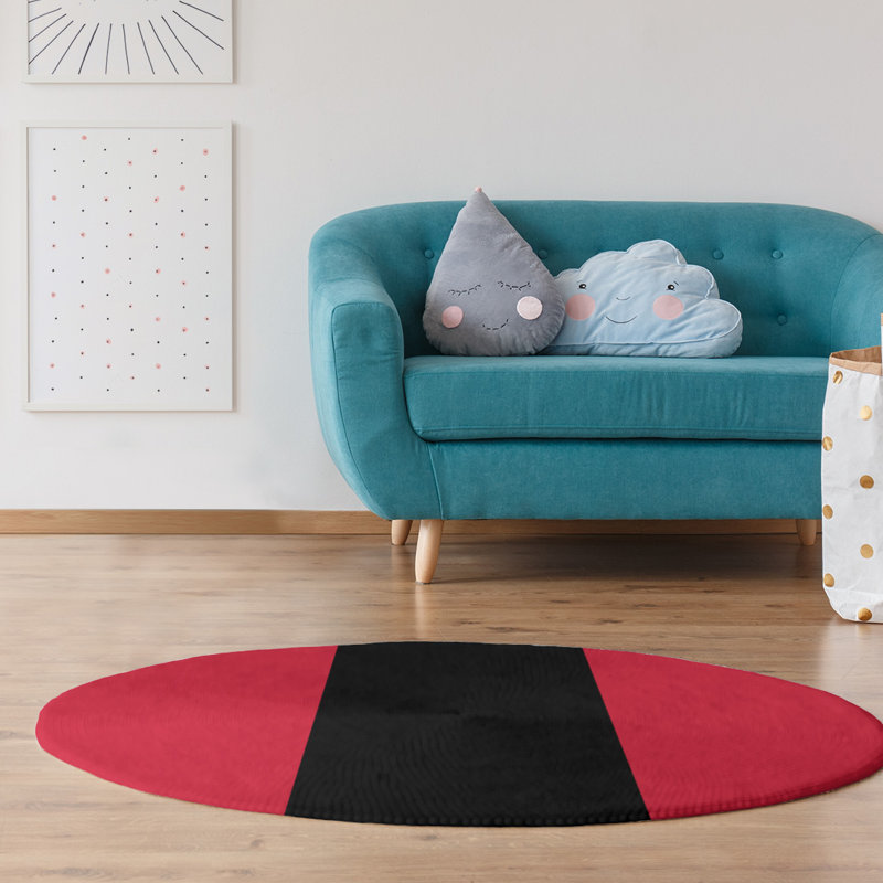 Tapis de zone rouge/noir, Rectangle 8 pi x 10 pi