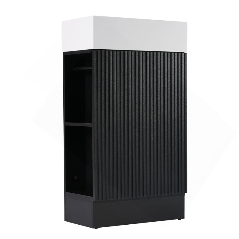 Versatile Bathroom Vanity With Multiple Functionalities For Enhanced Bathroom Experience, Black