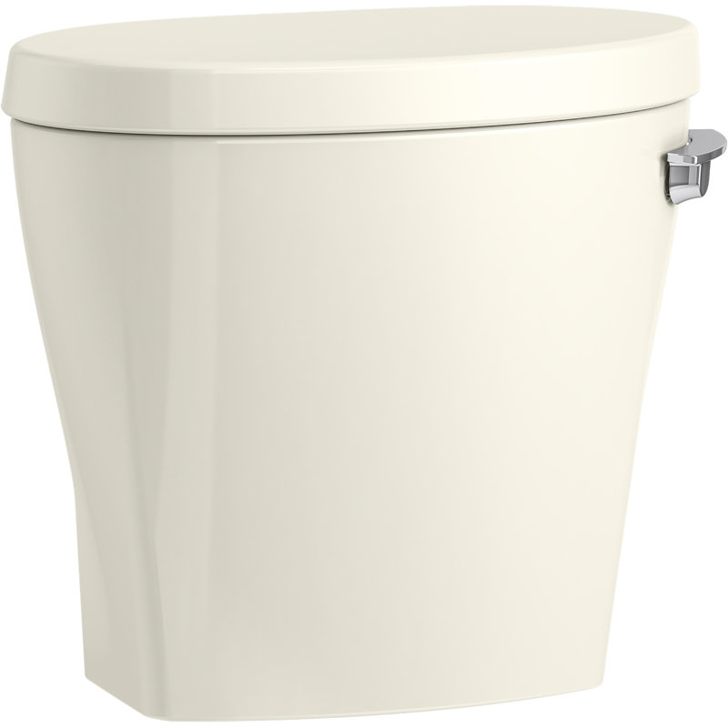 Cuve de toilette 1,28 gpf avec technologie de chasse chasse aquapiston et levier à droite Betello, Biscuit