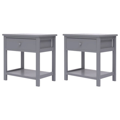 Alidge 40cm W Solid + Manufactured Wood Bedside Table