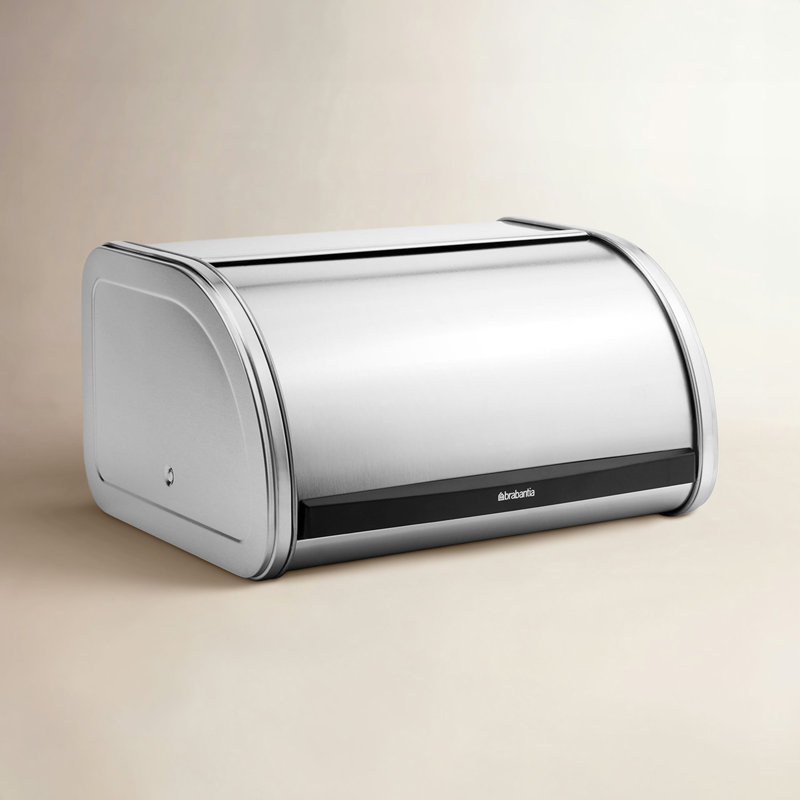 Boîte à pain à roulettes moyenne Brabantia, Acier mat