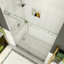 Porte de douche coulissante simple sans cadre H 75 po Coraline-30108387-89823007