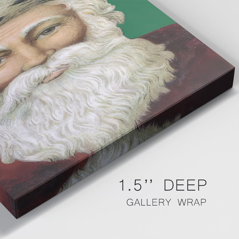 Père Noël rétro I, H 18 po x l 12 po x P 1,5 po