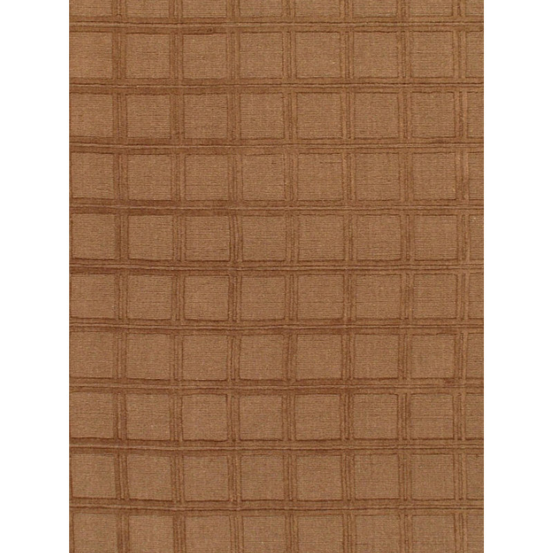 Wool Geometric Area Rug in Brown