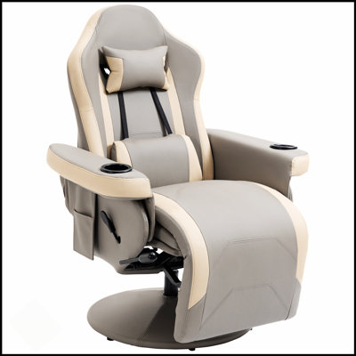 Comfortable Manual Recliner Armchair With PU Leather, Adjustable Leg Rest, And 135° Reclining Function For Ultimate Relaxation