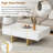 47.2'' x 31.4''Minimalist High Gloss Coffee Table with 2 Drawers, Multi-Storage Rectangle Sofa Table with Wood Grain Legs, Modern Centre Table for Living Room, -1195770149