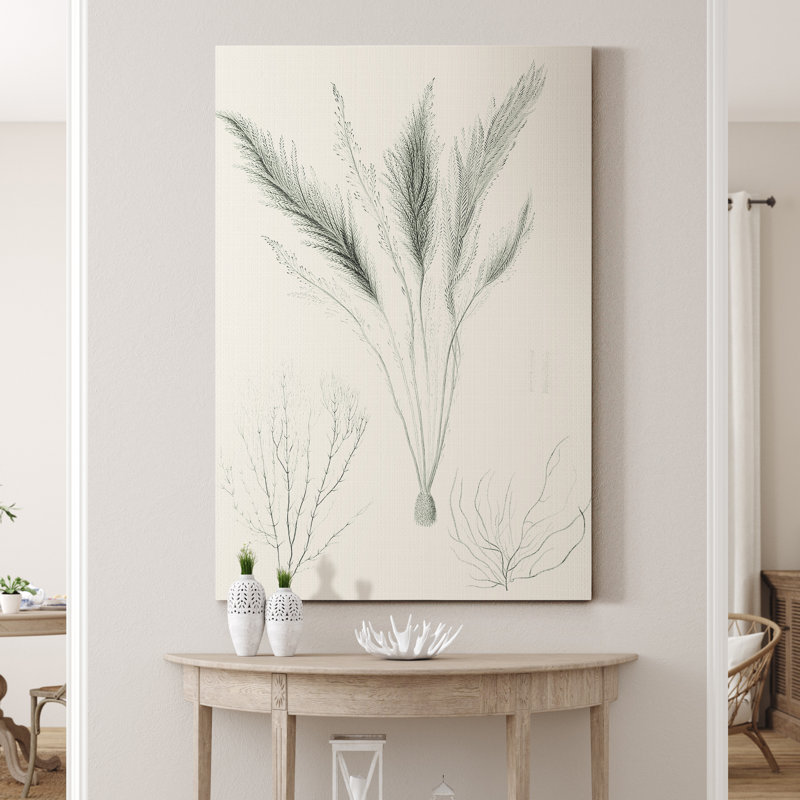 « Sauge Green algue VIII », reproduction d’art sur toile tendue, H 48 po x l 32 po x P 1 po
