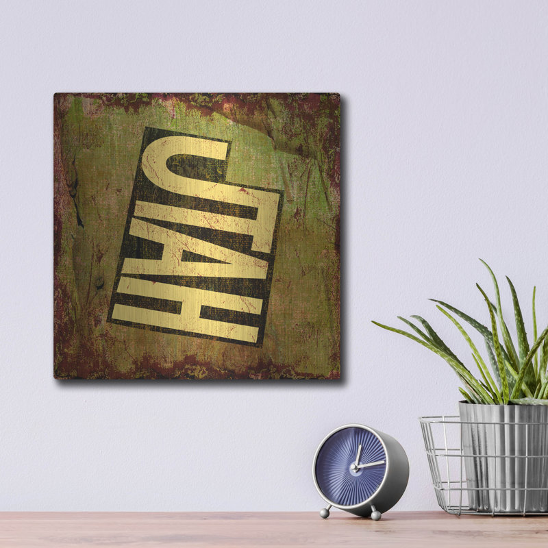 Williston Forge 'Utah' by Art Licensing Studio Metal Wall Art,, 12" H x 12" W