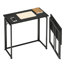 Bureau pliable de 31,5 po de large Techni Mobile pour petits espaces, aucun assemblage requis, noir-777515423