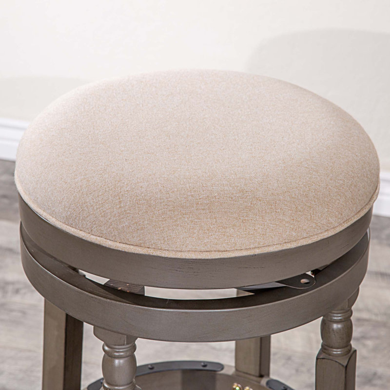 Tabouret de comptoir 24 po_oui_17 x 17, Gris, Beige, Tabouret de bar (siège d'une hauteur de 30 po)