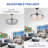 Gerede 36" Three Blade LED Retractable Ceiling Fan With Remote Control And Light Kit-598517749
