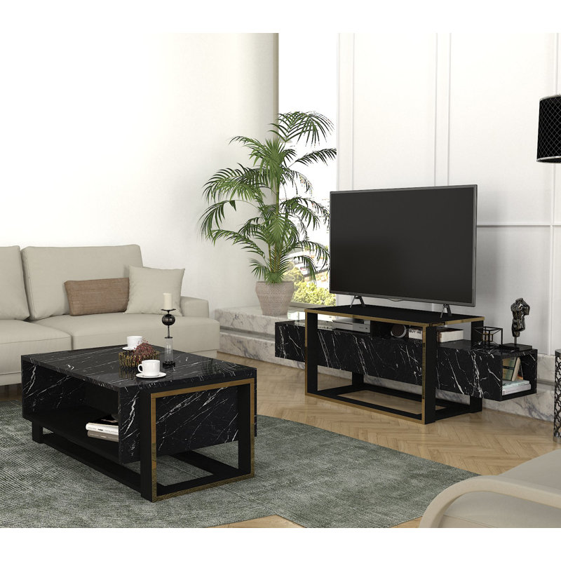 Andalynn Coffee Table with Storage