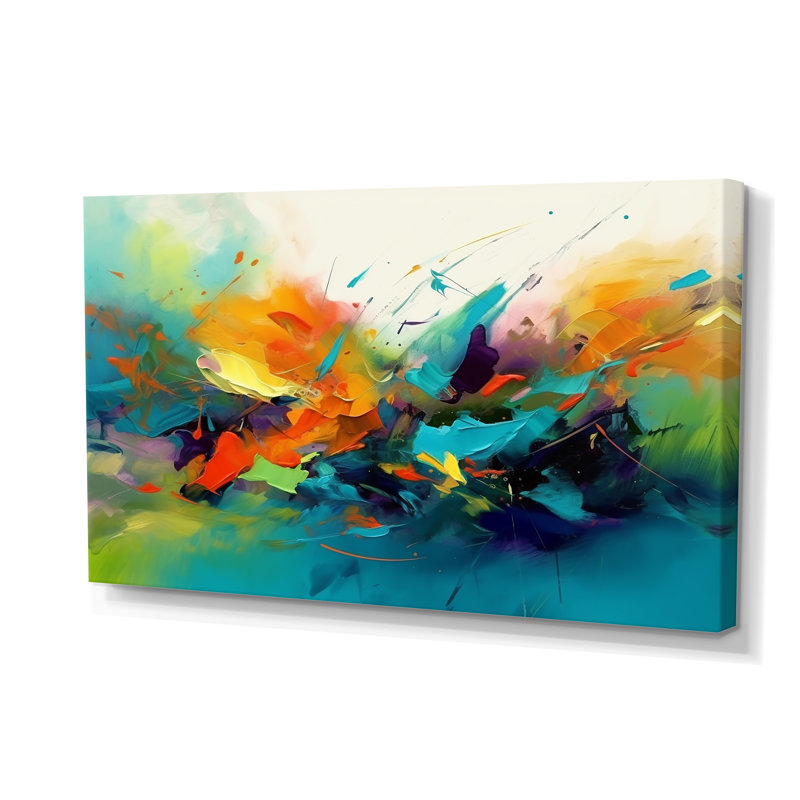 Encre orange orange et bleu, encre liquide II