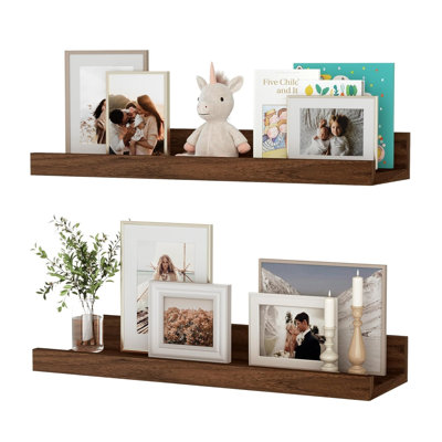 2 Piece Wood Floating Shelf