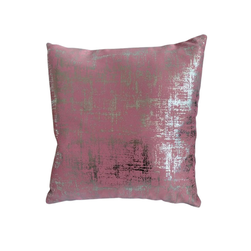 Gilmartin Square Throw Pillow Cover, Pink