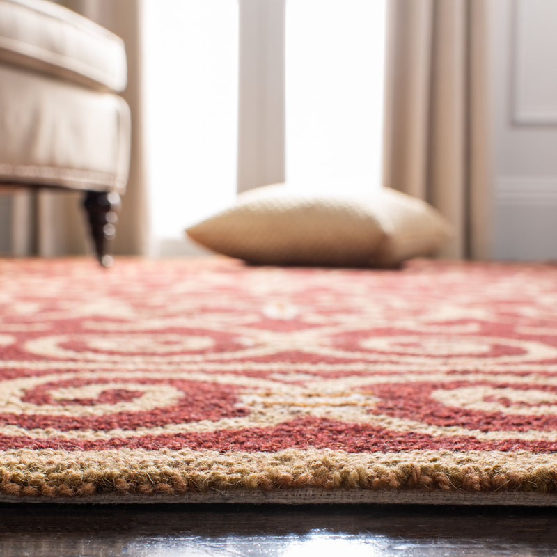 Brayton Hand Hooked Wool Pile Oriental Rug, Rectangle 3'9" x 5'9"