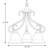 Lilly 3 - Light Steel Dimmable Chandelier