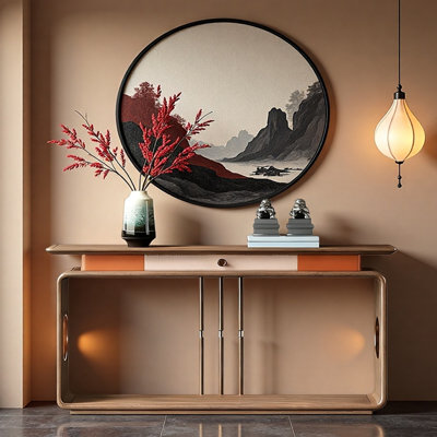 Nouvelle console en bois massif de style chinois