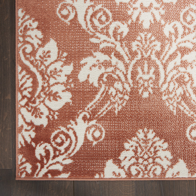 Gricell Damask Indoor Rug, Runner 2'3" x 7'6"