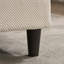 Canapé en L 70,87 po à deux tons en forme de L noir et blanc, canapé modulaire avec repose-pieds, assise profonde en chenille 2 places et coussin - parfait pour le salon, la chambre à coucher, un appartement