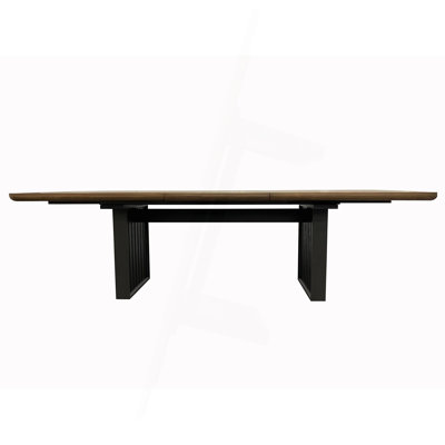 Double Pedestal Table In Latte Finish