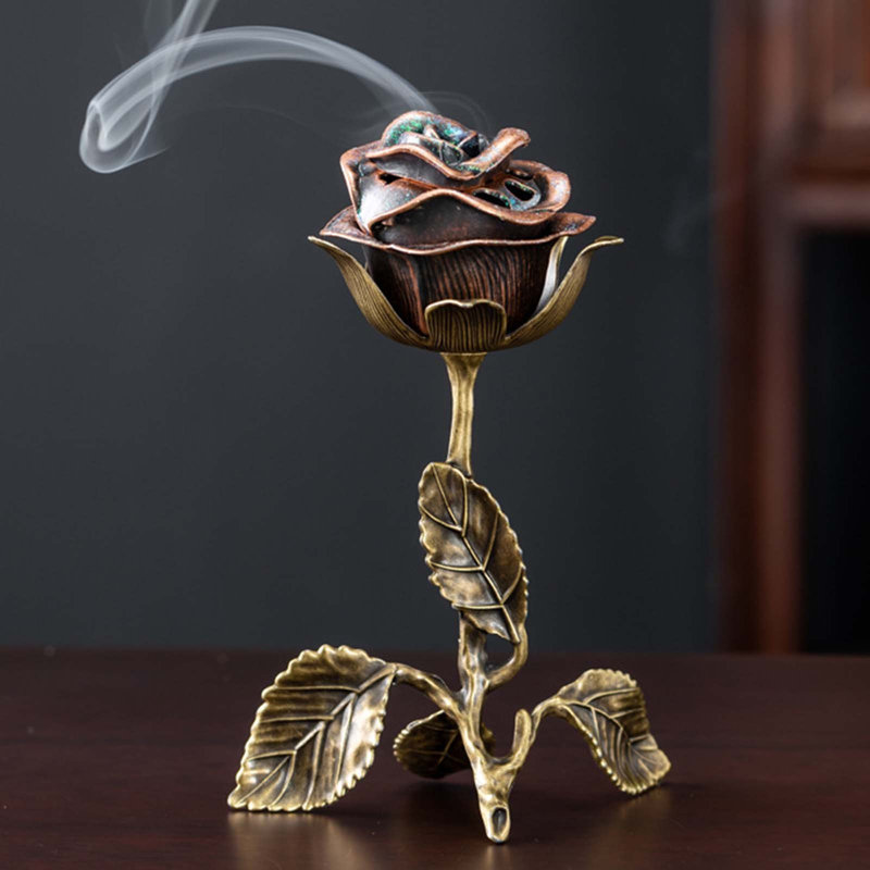 Rose-shaped Incense Ornament