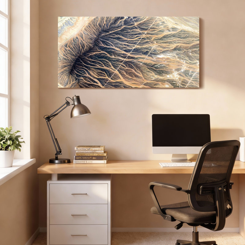 «Desert River», ensemble de 1 reproduction d'art sur toile tendue, 4020
