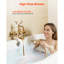 Clawfoot Tub Faucet, Wall Mount Bathtub Faucets with Handheld Shower, Vintage Brushed Gold Clawfoot Tub Filler Faucet Shower Kit with Adjustable Swing Arms & 360° Rotation Spout for Bathtubs-331857166