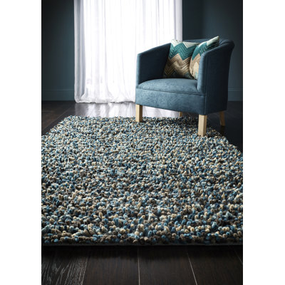 Fatululik Wool Hand Woven Shag Area Rug