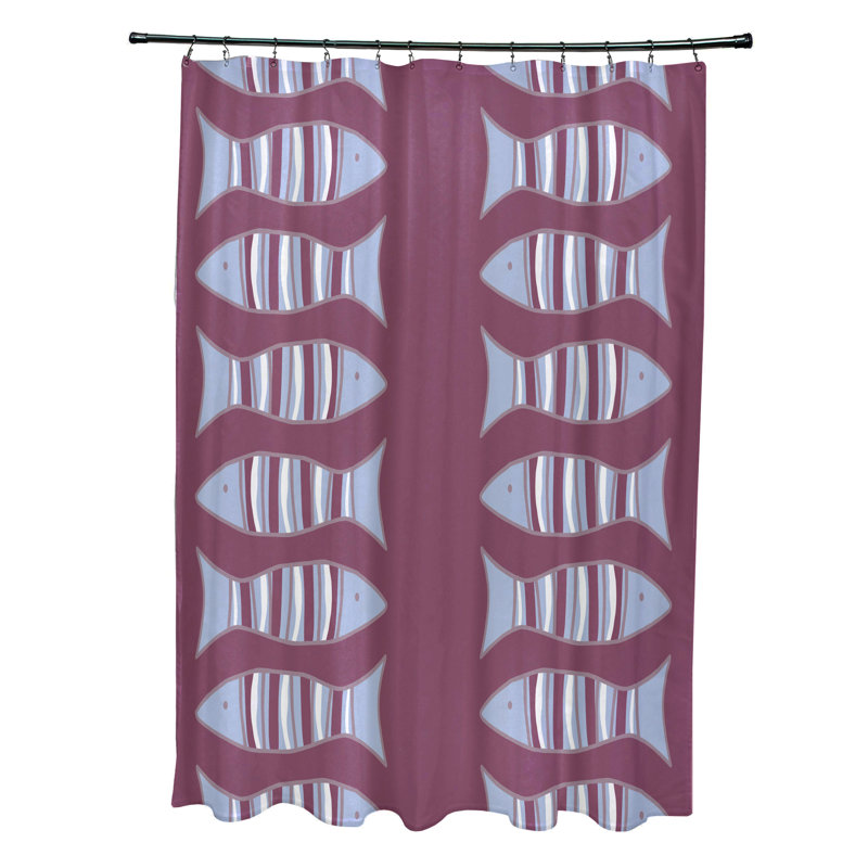 Rideau de douche simple Ludwig, Mauve