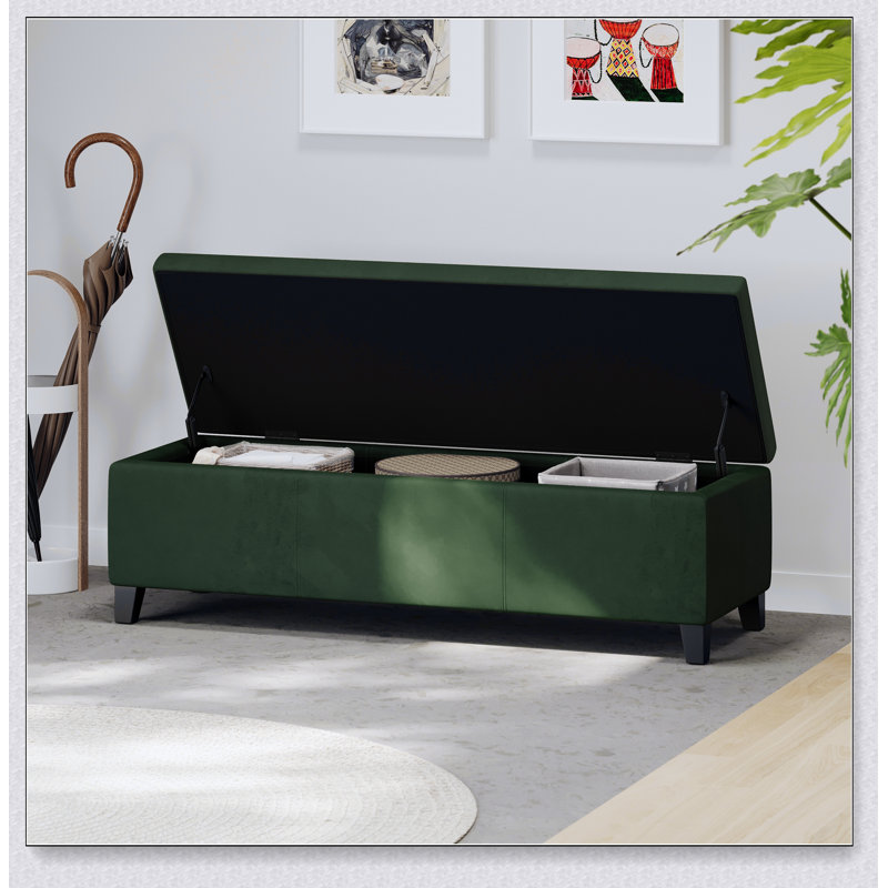 OTTOMAN DE RANGEMENT V2, Vert rétro