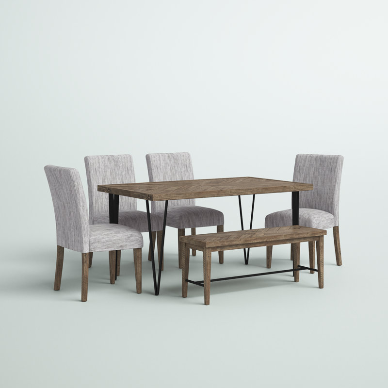 Swanscombe 6 Piece Dining Set w/ Distressing