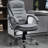 Grey Office Chair - Adjustable Height, Thick Padding Comfortable Computer With And Lumbar Relaxation In Seat Wide Relief Functionality Enhancement