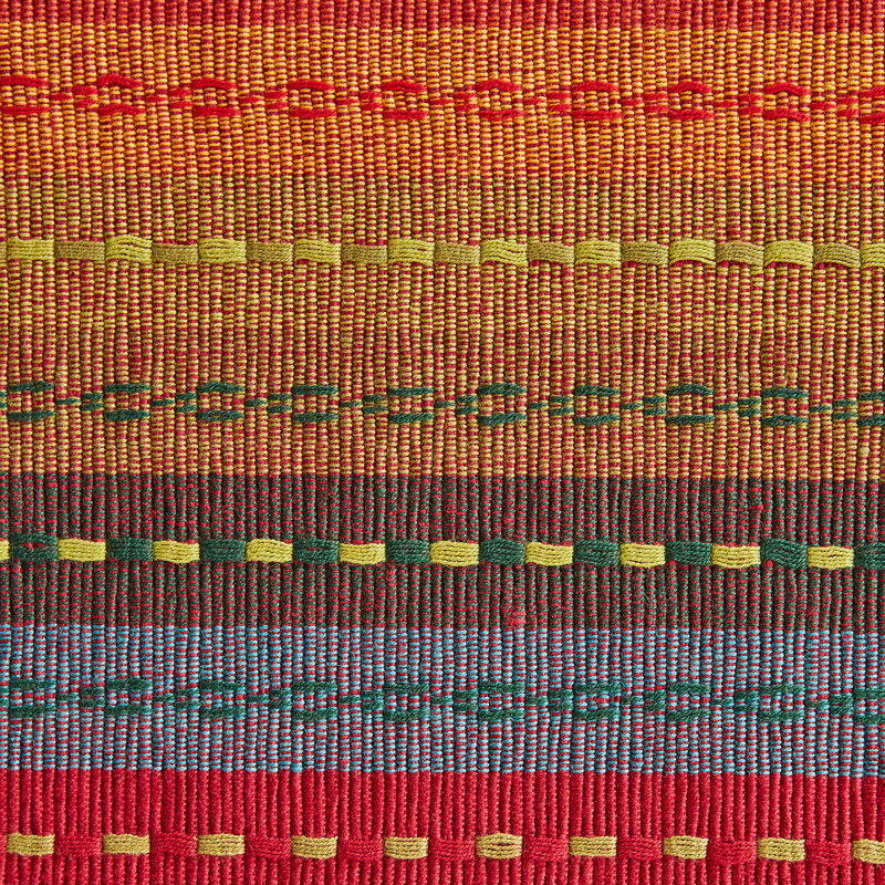 Anel Cotton Blend Striped Rectangle Placemat