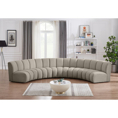 Infinity Upholstered Curved Sectional Symmetrical