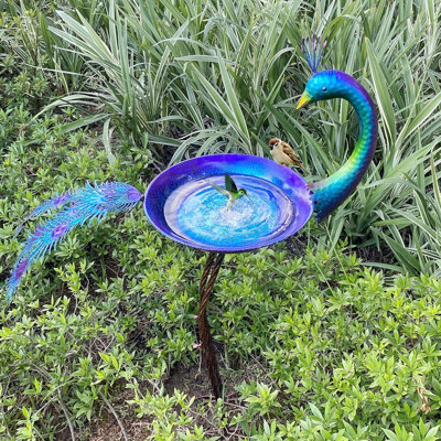 Bilche Metal Birdbath