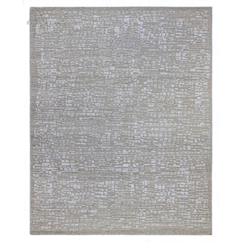 Handmade Wool Abstract Area Rug, Rectangle 6' x 9'
