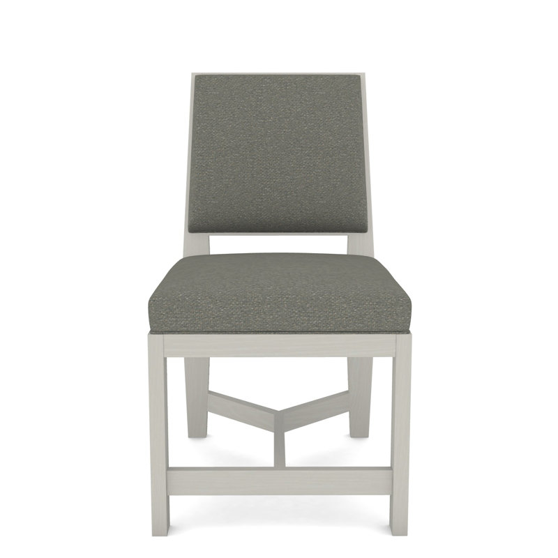 Thom Filicia Home Upholstered Back Side Chair, Wrenn, Nomad Slate Crypton® Chenille