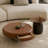 Round coffee table in ancient style