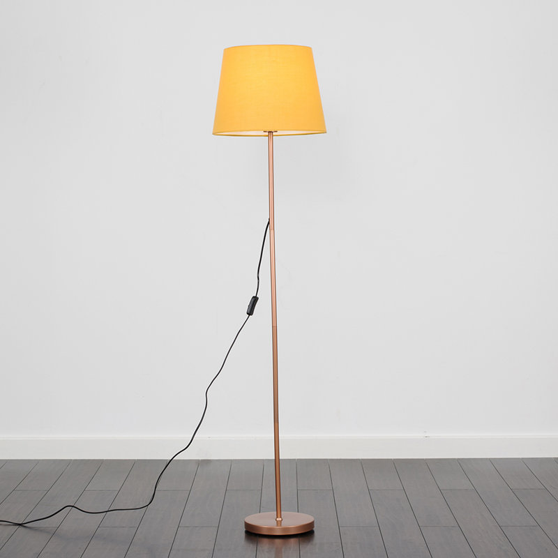 Gurpreet 154cm Traditional Floor Lamp, Blue, Yes, Copper