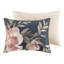 Édredon bleu marine 8 pièces - style coussins décoratifs brodés lavables à la machine et froissables - pour lit 2 coussins, taies décoratives 1 jupe vapeur